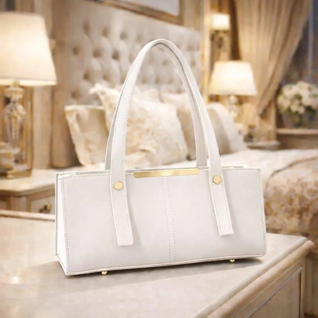 Women's Leather Plain Shoulder Bag