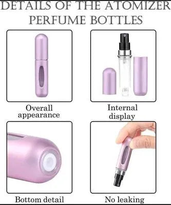 Reusable Travel Perfume Refiller Metal Multicolor