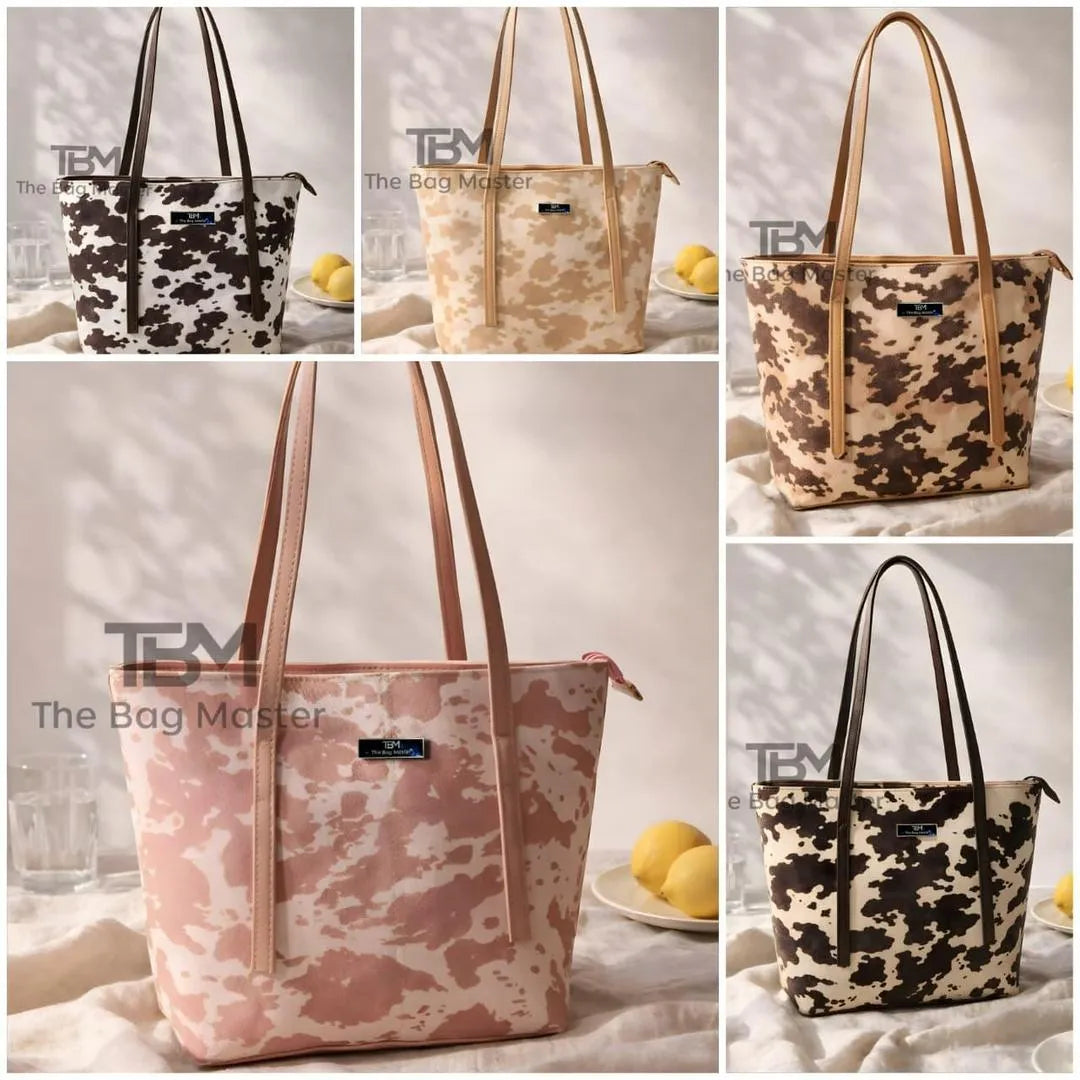 Girl's Rexine Plain Tote Bag