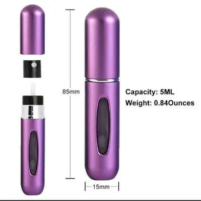 Reusable Travel Perfume Refiller Metal Multicolor